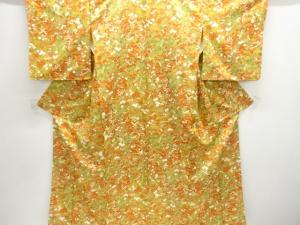 草花模様小紋着物